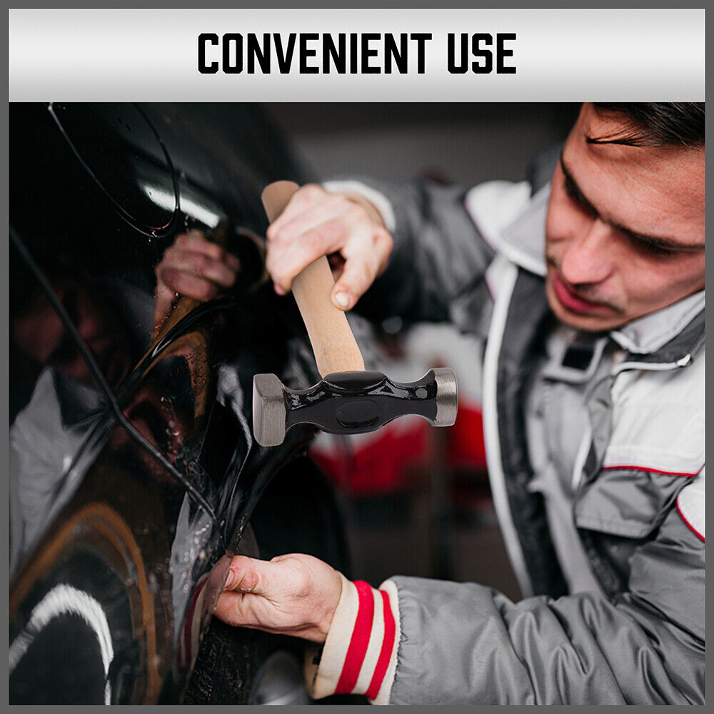 Comprehensive 7-Piece Auto Body Repair Kit - Includes Hammers and Dollies for Panel Beating, Dent, and Ding Repair