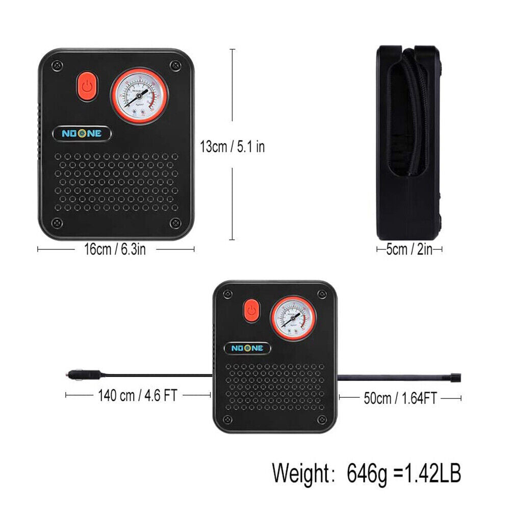Compact and Efficient HORUSDY Car Tire Inflator Pump