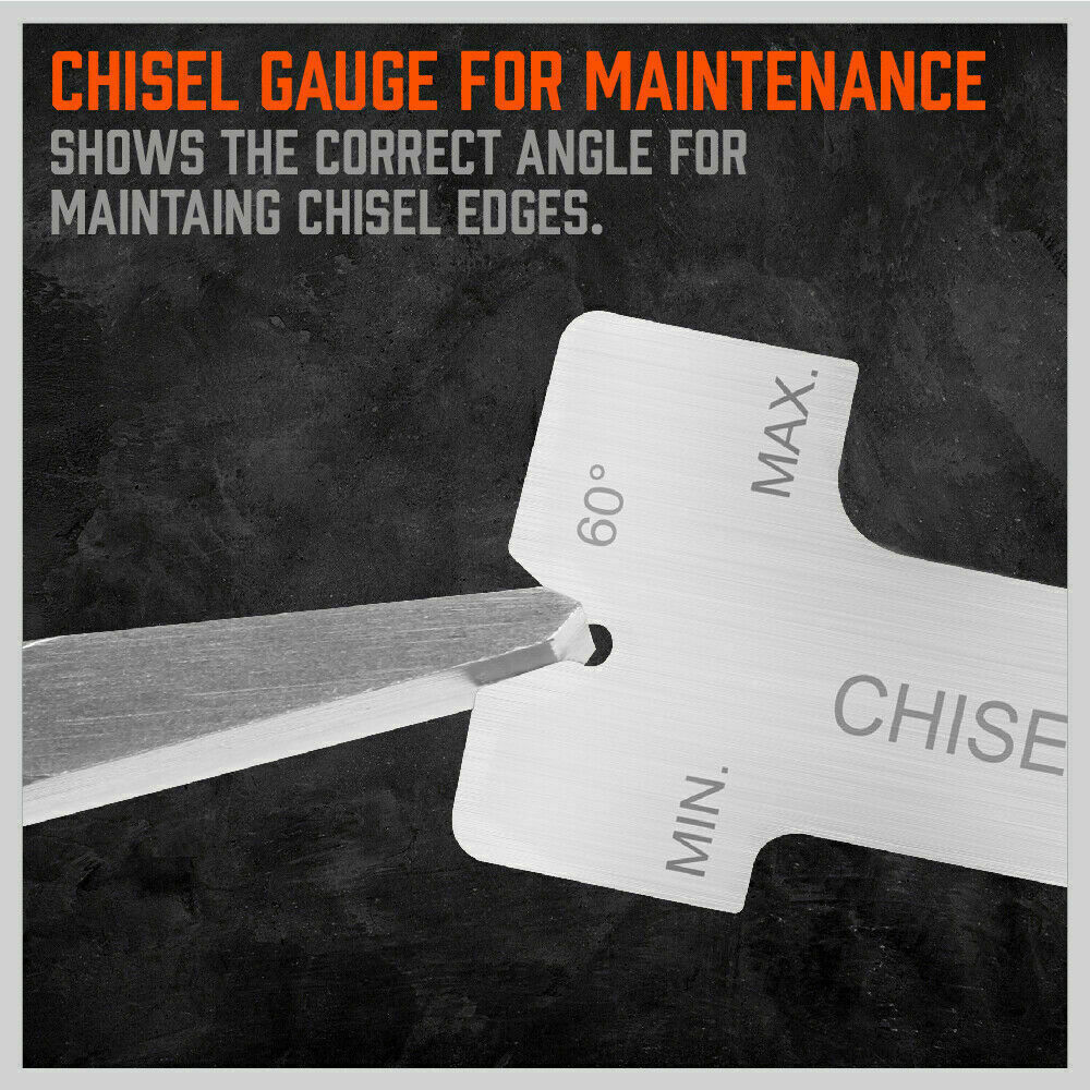 16-piece punch and chisel set including pin punches, tapered punches, cold chisels, center punches, and a gauge, all neatly rolled in a pouch