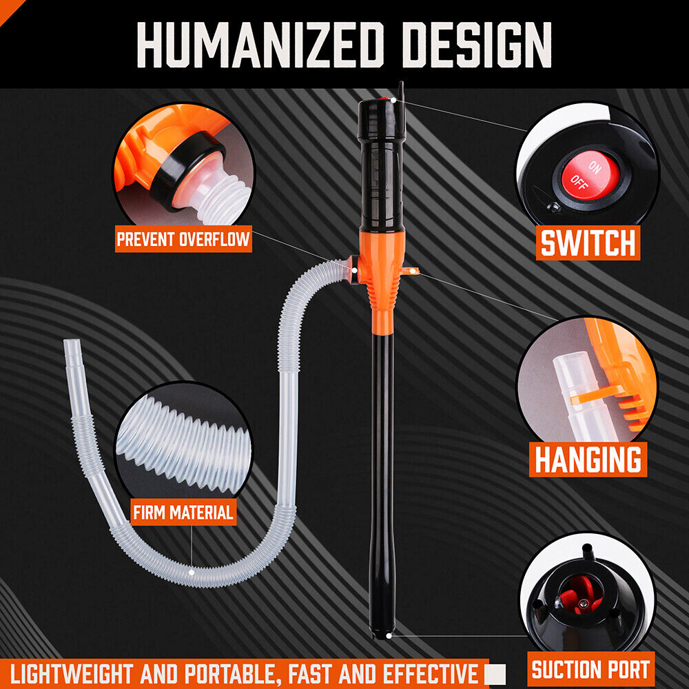 Portable Electric Oil Extractor Pump - Fast and efficient fluid transfer for versatile applications.