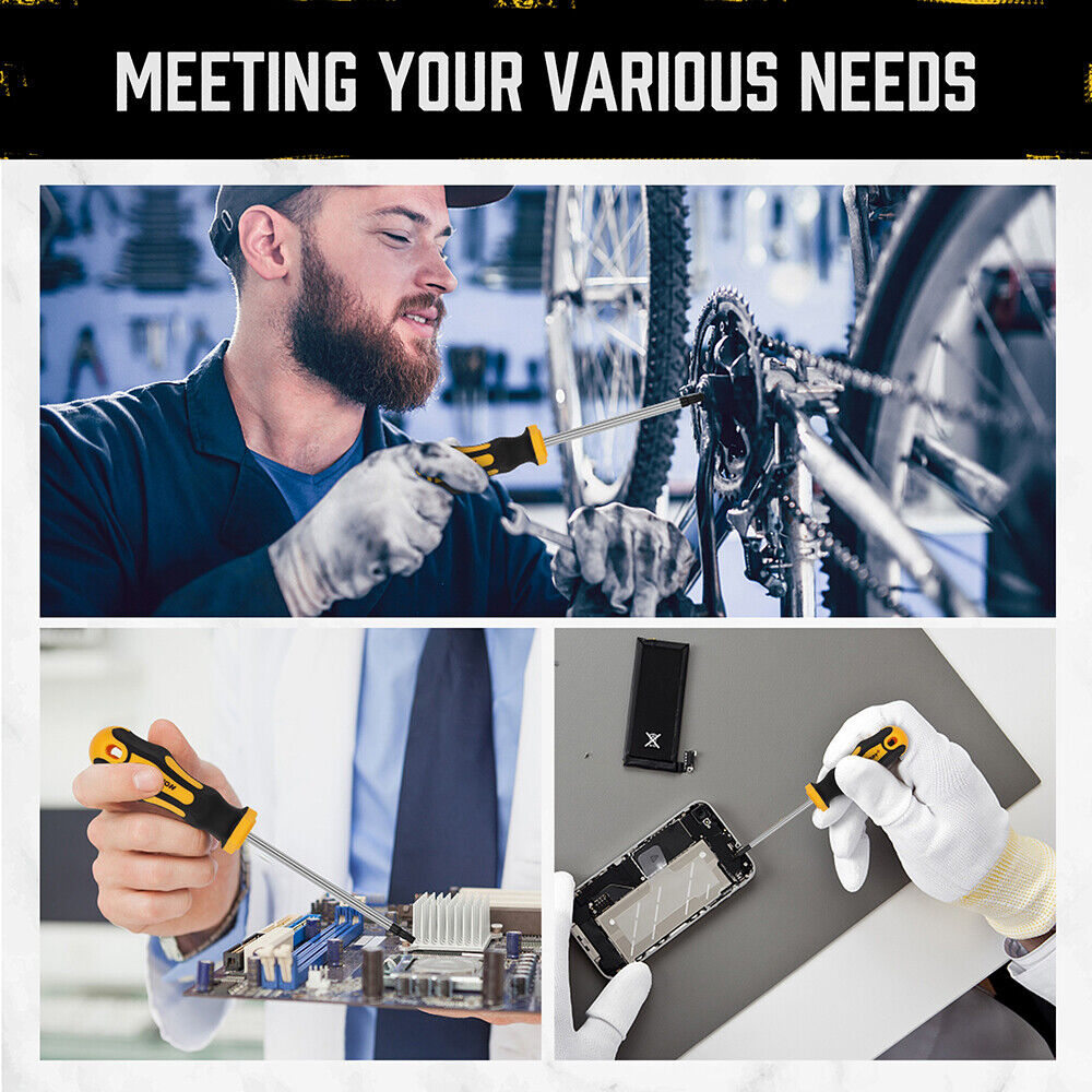 HORUSDY 13-Piece Magnetic Torx Screwdriver Set, T5-T40 Star Sizes, with Chromium Molybdenum Vanadium Steel and Magnetizer Demagnetizer Tool