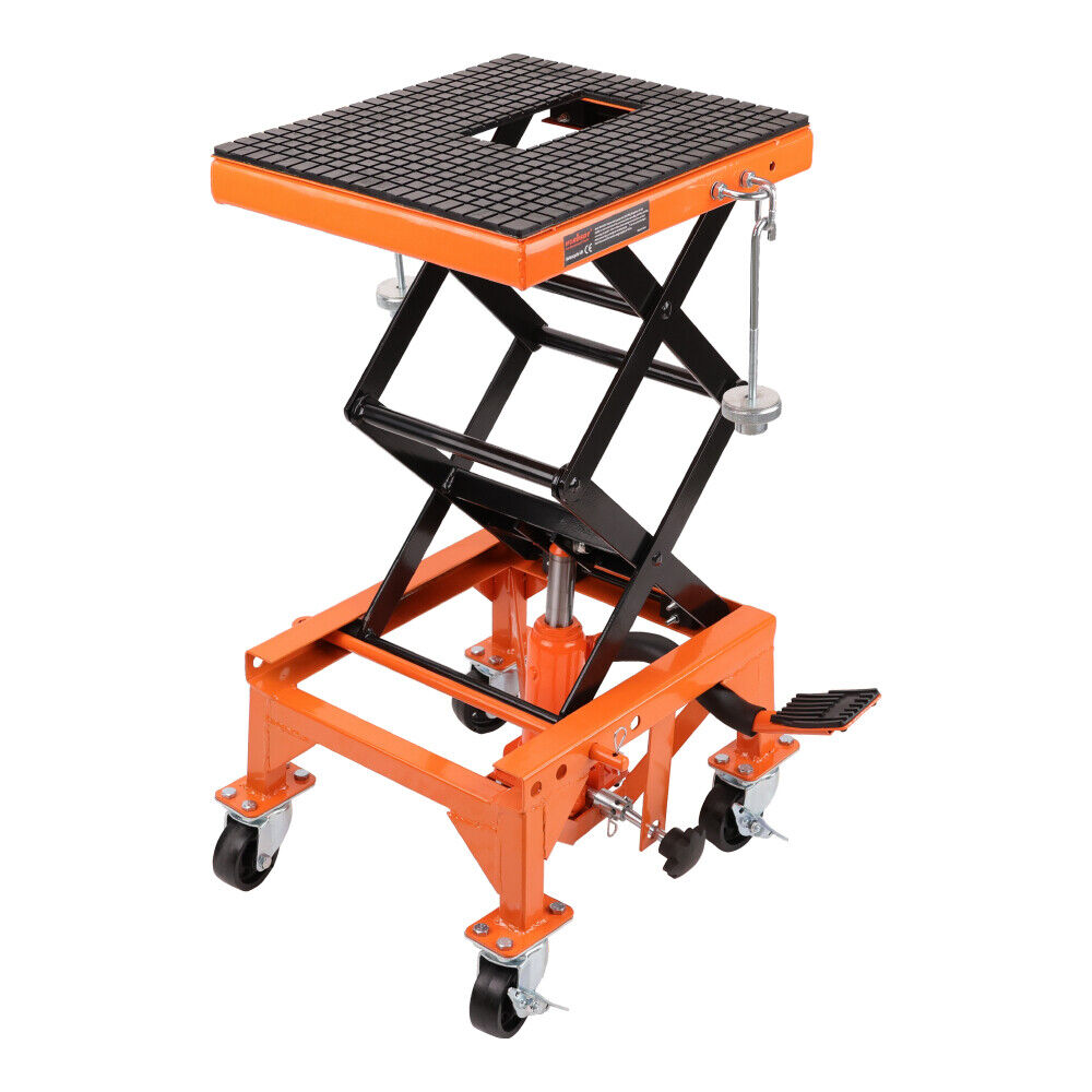 Hydraulic Motorcycle Lifter with 350 LBS Loading Capacity