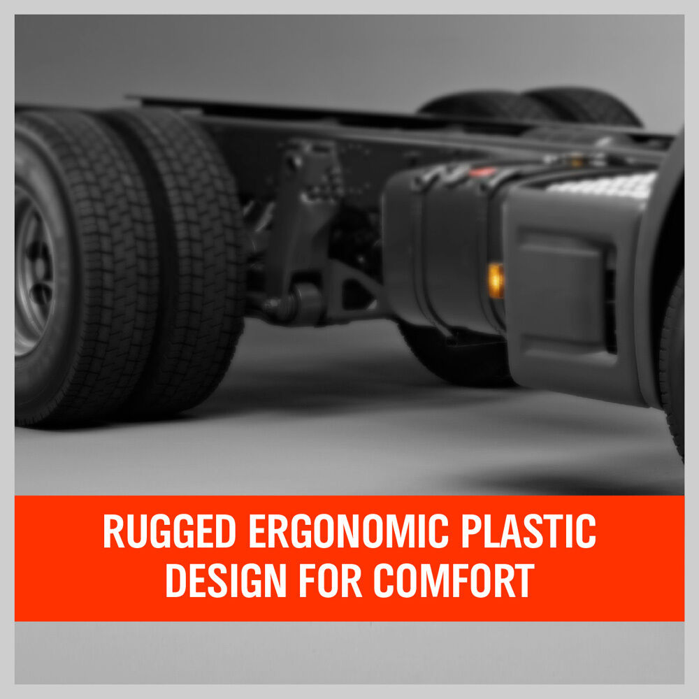 Durable 40-Inch Garage Creeper Mechanic Trolley, featuring Six 3-inch Swivel Wheels, High-Impact Molded Plastic, Cushioned Headrest, and Tool Storage Trays, capable of supporting up to 120KG