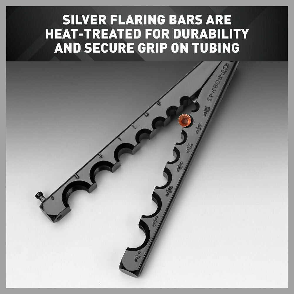 Professional Eccentric Flaring Tool Kit - Creates 45 Degree Flares in Soft Tubing, Sizes 3/16" to 3/4", Durable Design