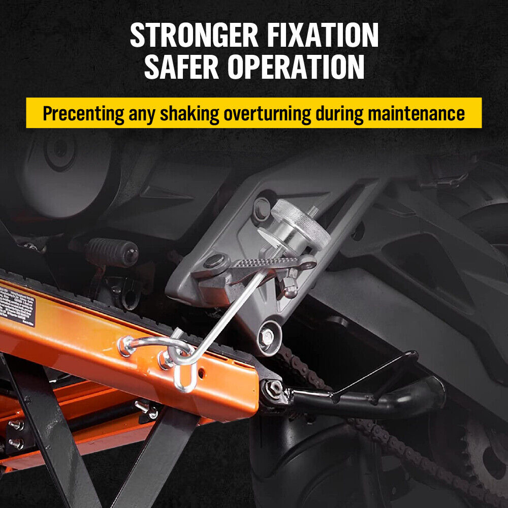 Hydraulic Motorcycle Lifter with 350 LBS Loading Capacity