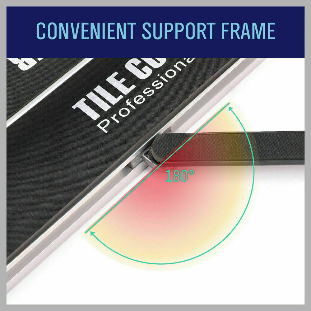 Professional 600mm Manual Tile Cutter with Laser Guide - Features Titanium Cutting Wheel, Non-Slip Bed, and Adjustable Table