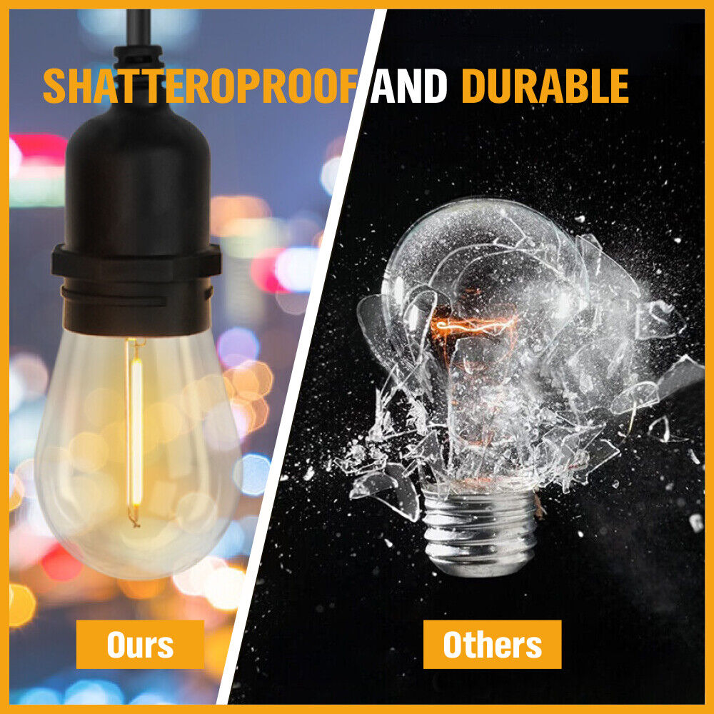 Solar-Powered String Lights for Festoon Wedding Party