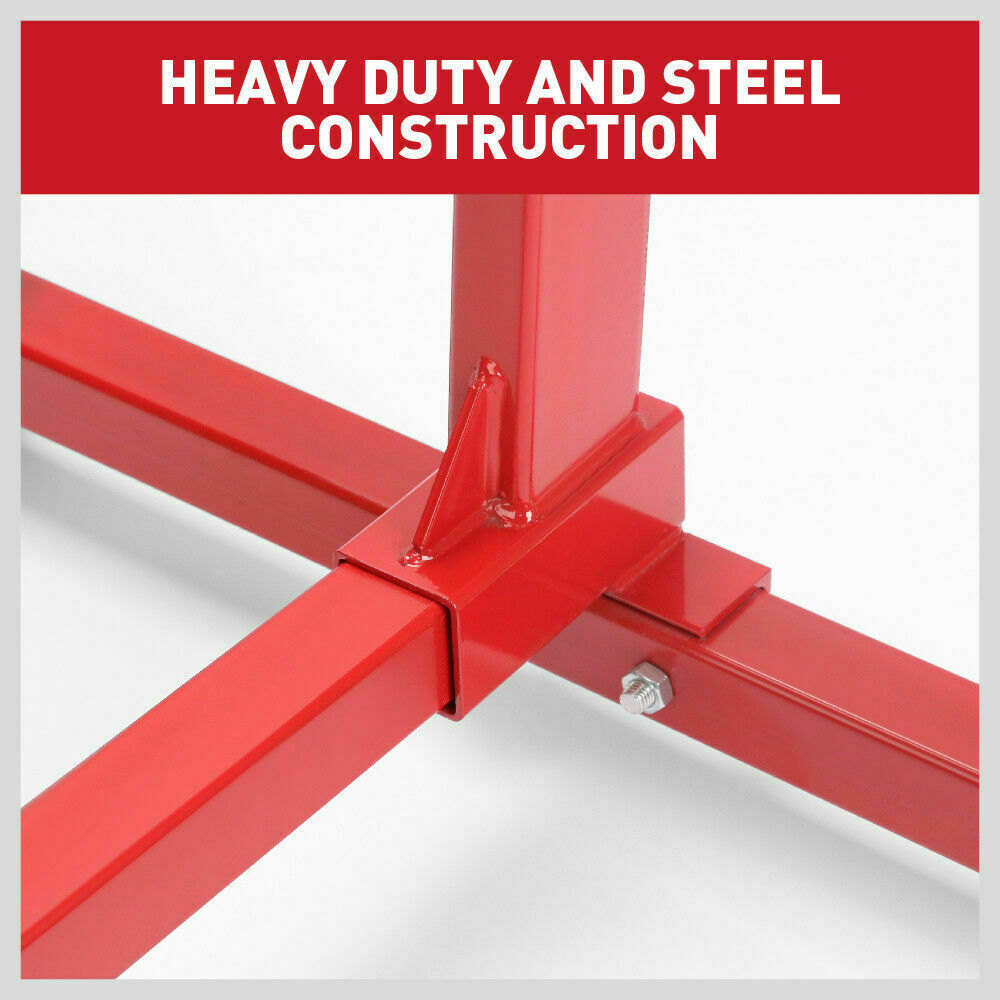 Industrial 1000lb Engine Stand with Adjustable Mounting Head and Durable Square Tube Frame