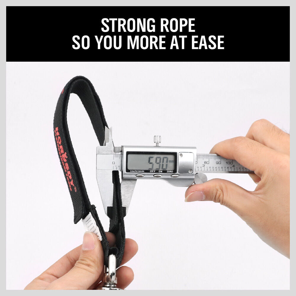 Set of two water bottle holders with a sturdy carabiner clip and strap, capable of holding up to 80KG, suitable for bikes, ladders, and more