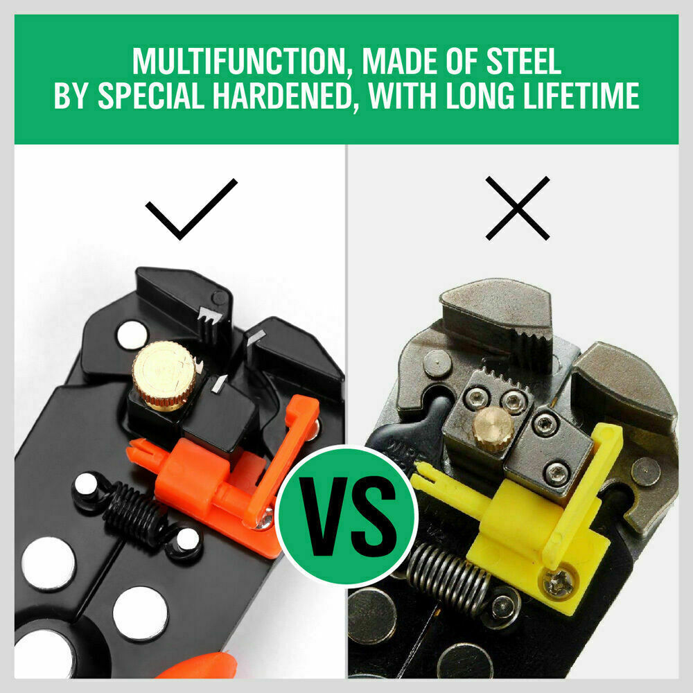Wire Stripping Tool with Self-adjusting Jaws