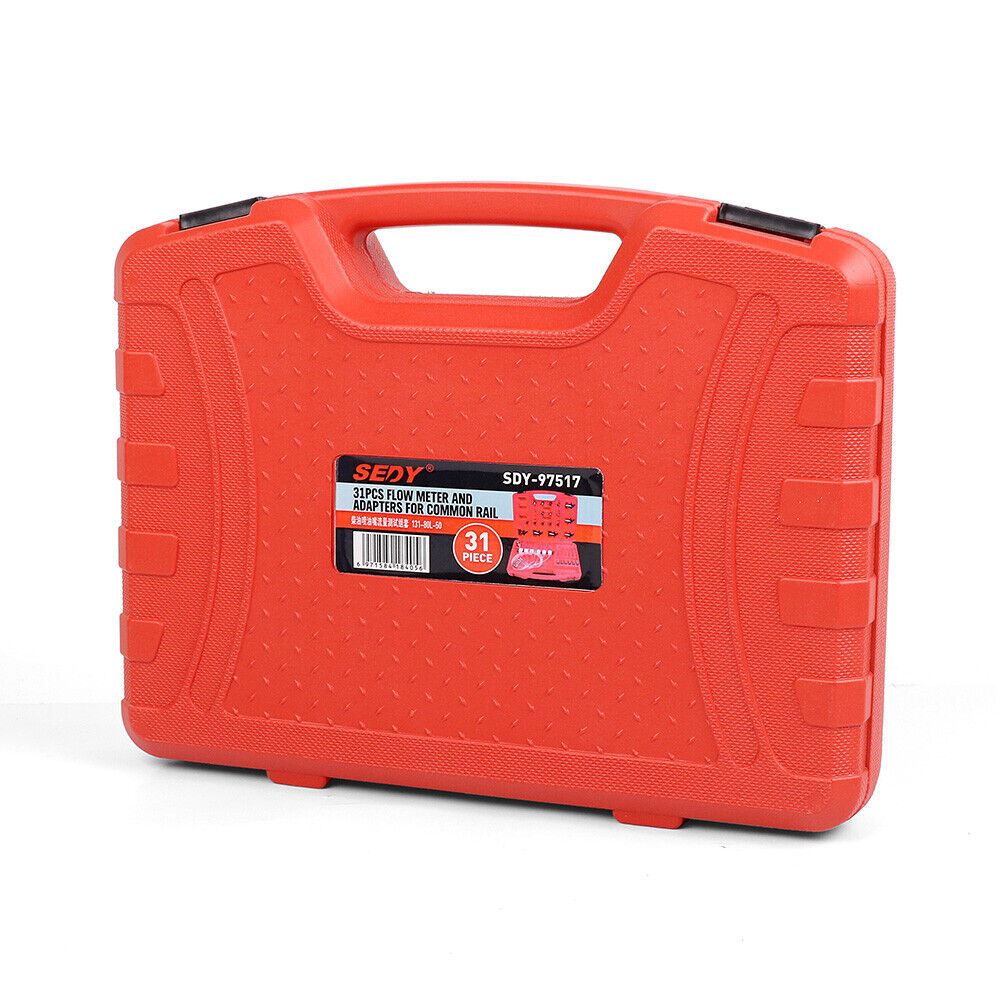 Comprehensive Diesel Injector Tester Kit - Includes Copper and Plastic Adaptors, Measuring Cups for Fuel Flow Testing