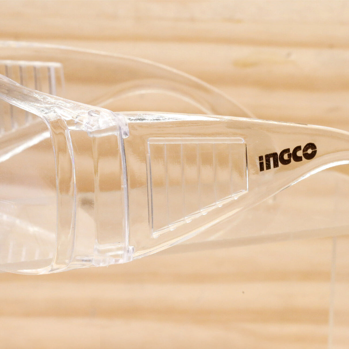 INGCO Safety Glasses for Work Protection - Dust Proof, Clear, UV Protection, Meets ANSI Z87.1 and CE EN166 Standards