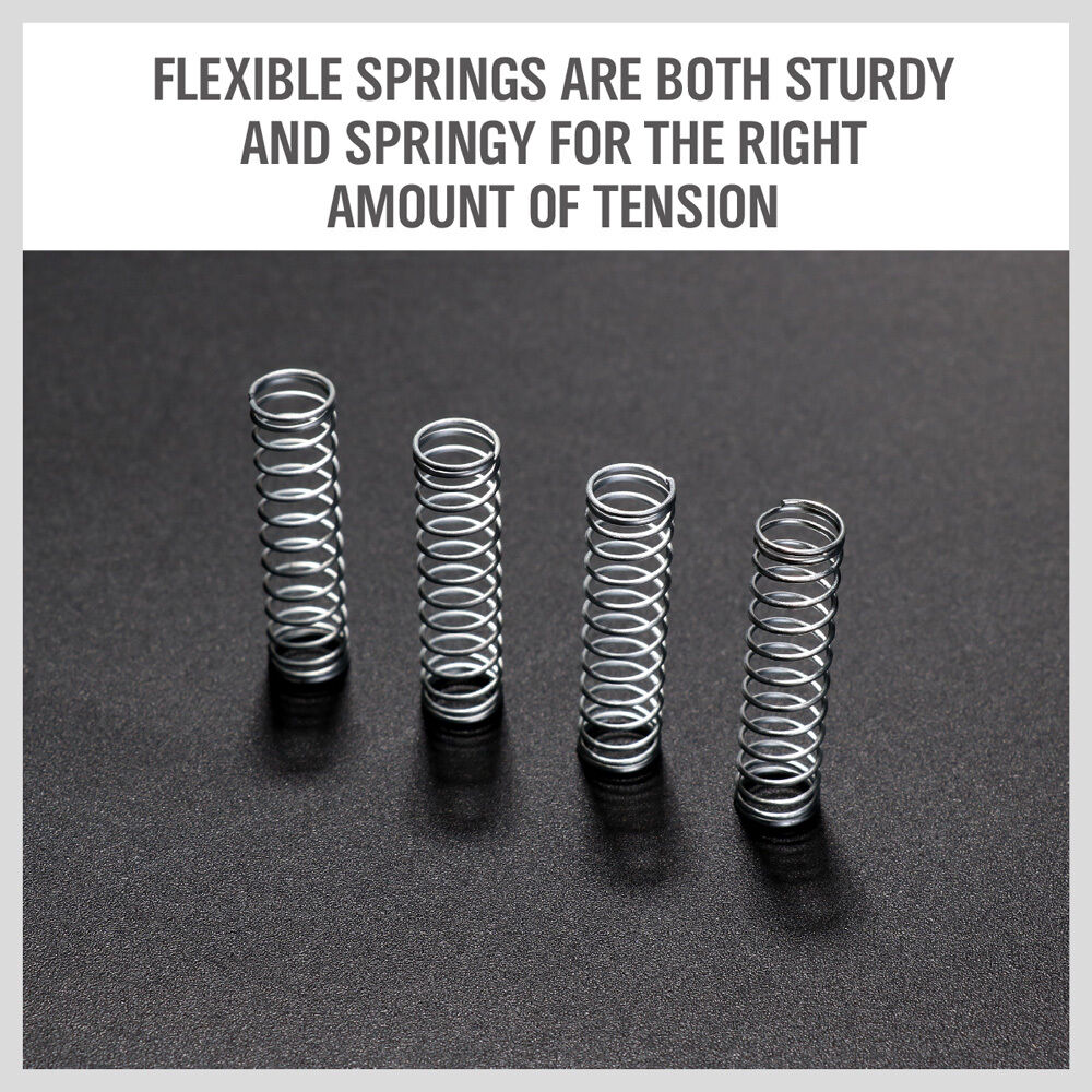 HORUSDY 200-Piece Spring Kit, Diverse Compression and Extension Springs, in Organized Case, for Bicycles, Locks, Automotive and More