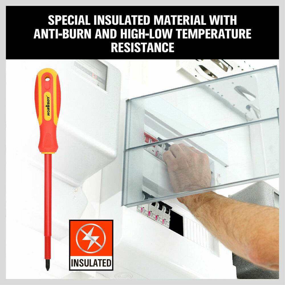 6pc Insulated Screwdriver Set with Magnetic Tips and VDE 1000V Rating