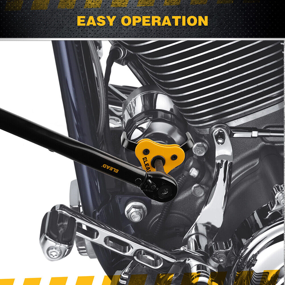 ELEAD Adjustable Oil Filter Wrench Set with 3-Jaw Design and Dual Drive Adapter