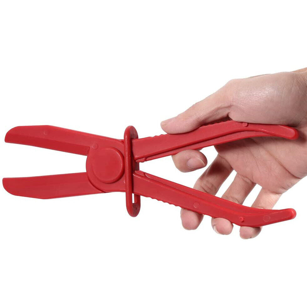 Nylon Hose Clamp Pliers Kit for Brake and Fuel Lines, Heater and Radiator Hoses with Non-Conductive, Hi-Visibility Design