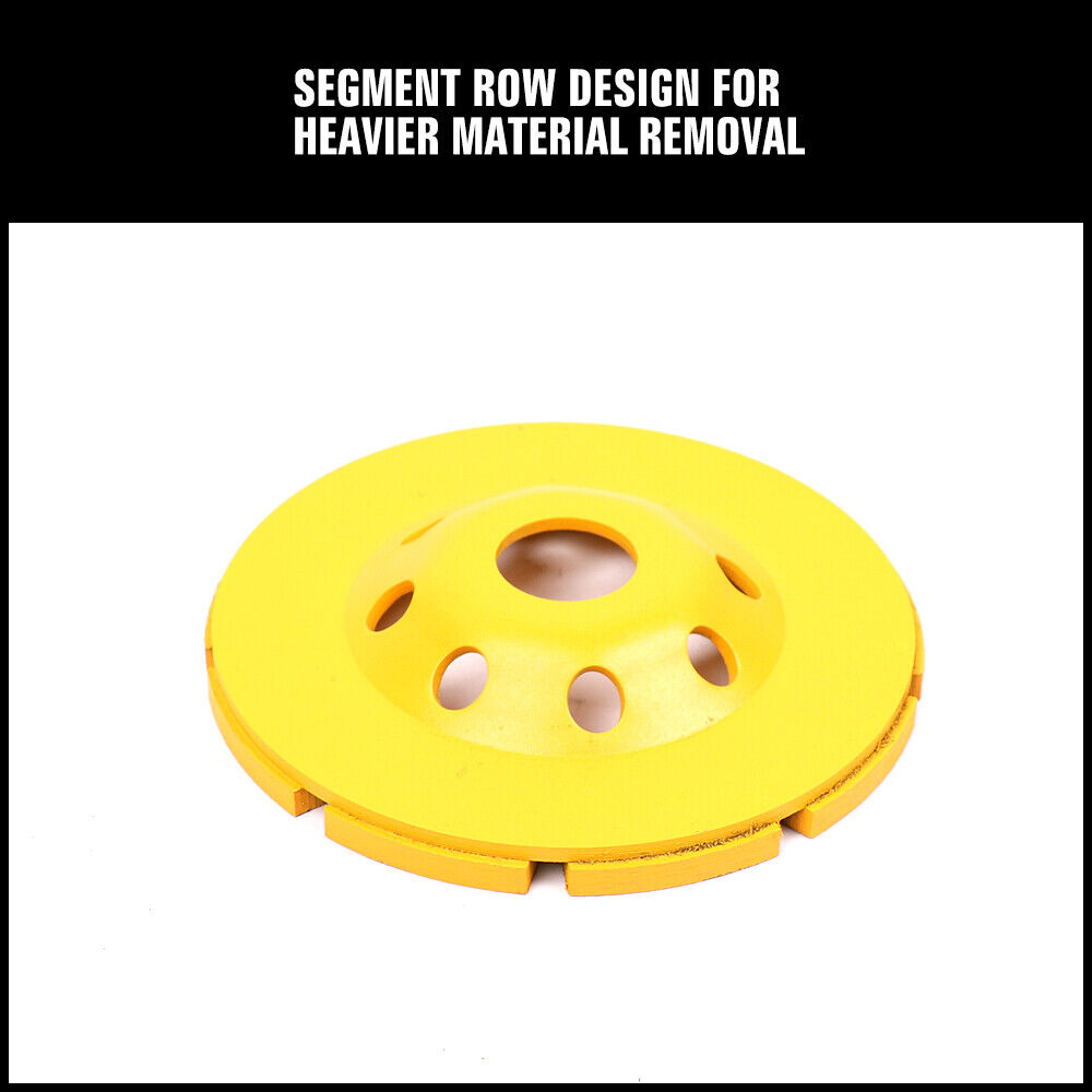 Heavy-Duty 115mm Diamond Concrete Grinding Cup Wheel Disc Segment for Precision Masonry and Granite Work