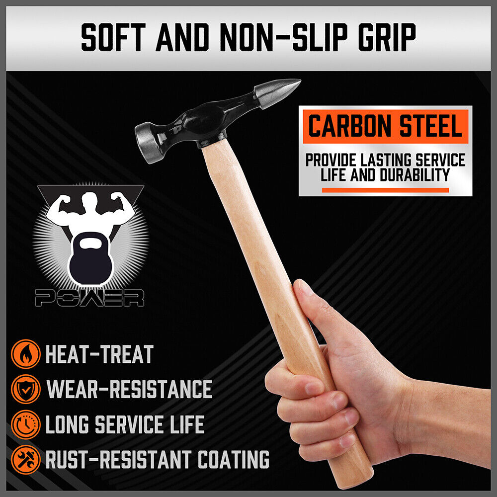 Comprehensive 7-Piece Auto Body Repair Kit - Includes Hammers and Dollies for Panel Beating, Dent, and Ding Repair