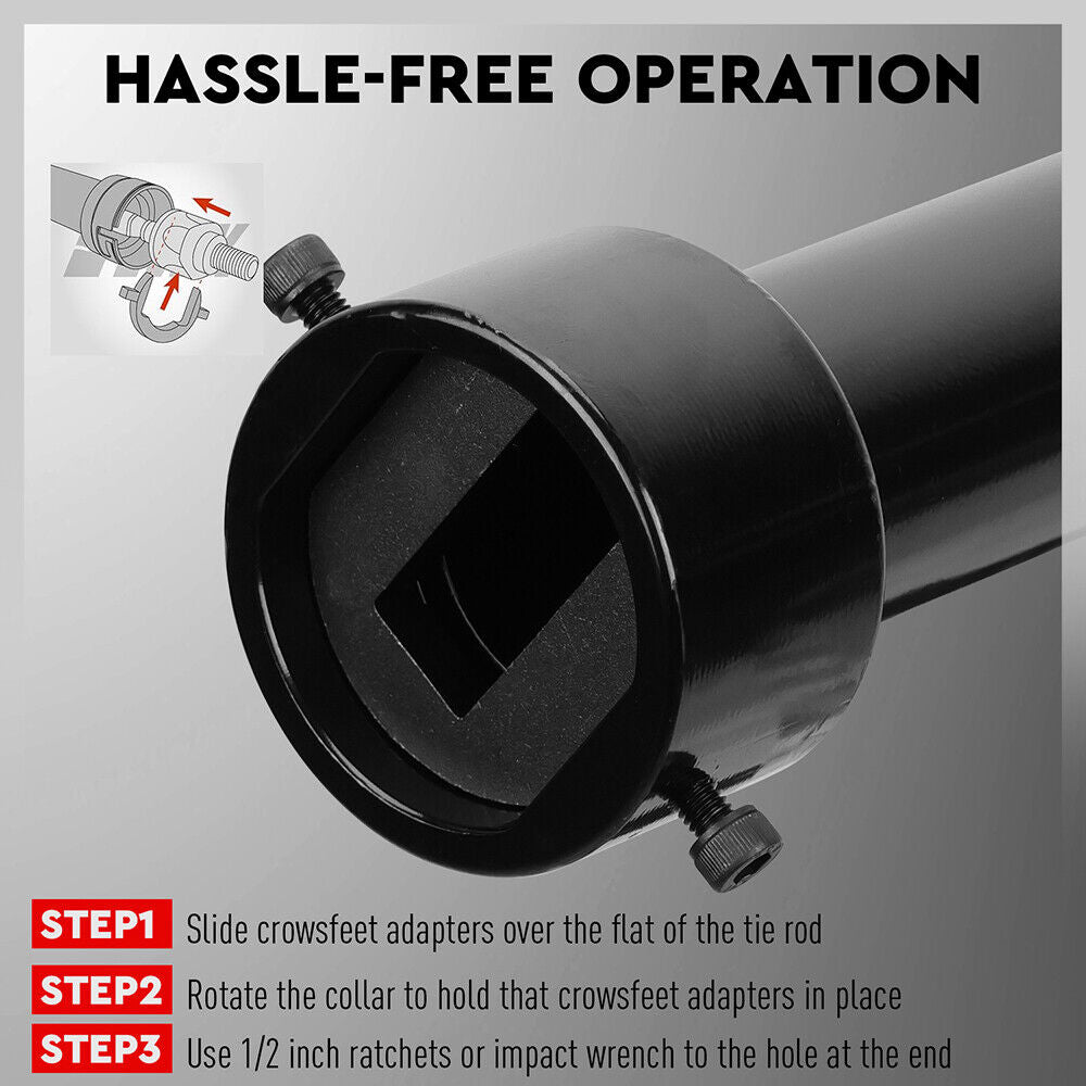 Versatile SEDY Inner Tie Rod Removal Tool Kit with Adapters and Case