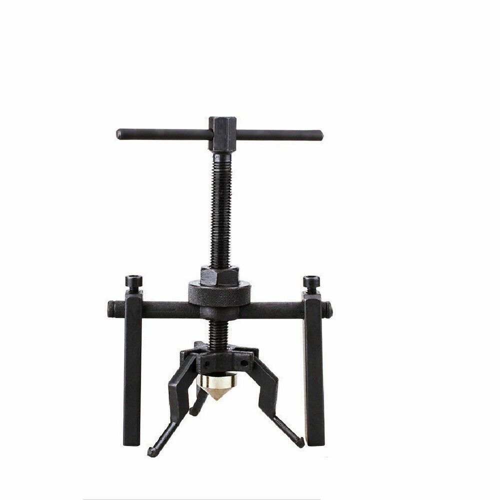 Sturdy steel 3-jaw pilot bearing puller for automotive flywheel, motorcycle wheel, and machinery bearings