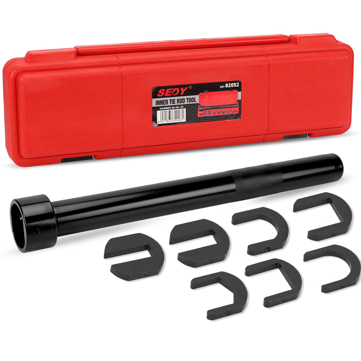 Versatile SEDY Inner Tie Rod Removal Tool Kit with Adapters and Case