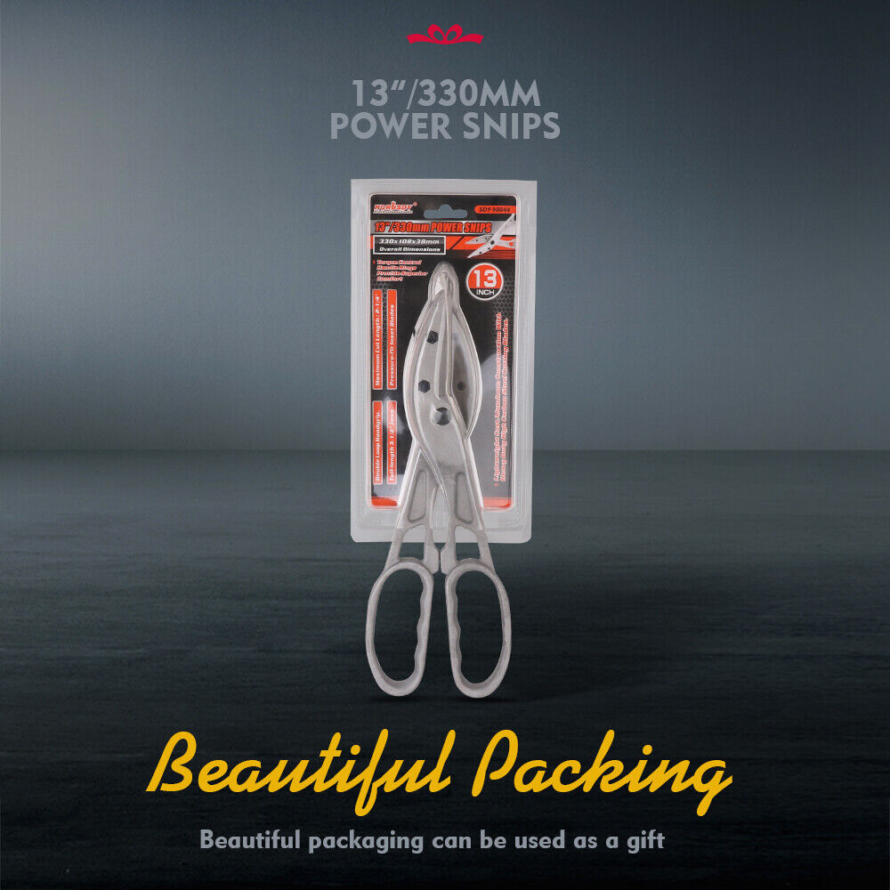 Heavy Duty 13-Inch Metal Sheet Cutter with High-Carbon Blades for Cutting Tin, Copper, and Aluminium