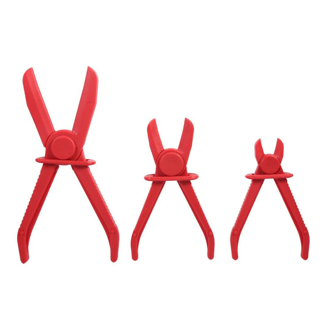 Nylon Hose Clamp Pliers Kit for Brake and Fuel Lines, Heater and Radiator Hoses with Non-Conductive, Hi-Visibility Design