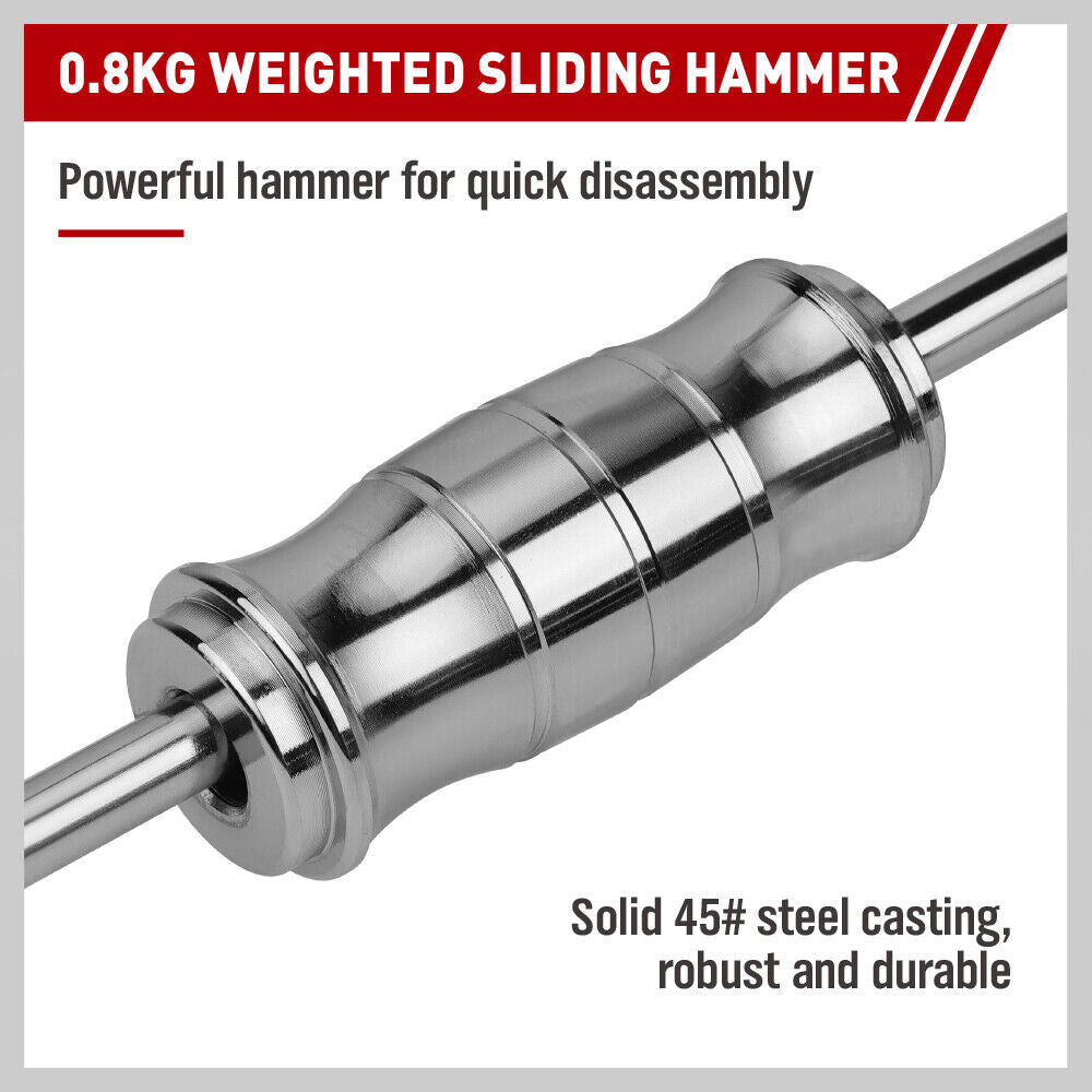 SEDY 9Pcs Inner Bearing Puller Set with Slide Hammer and Multiple Size Adapters for Internal Blind Hole Removal