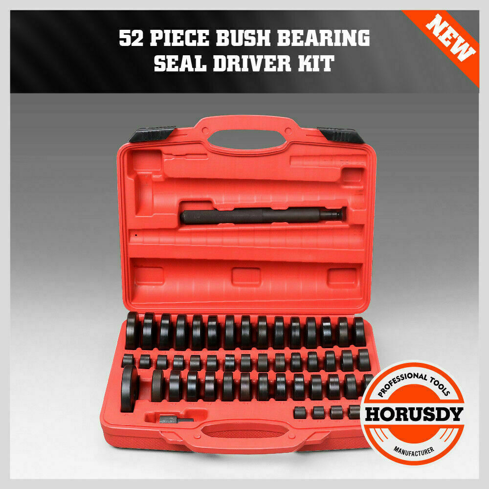 Comprehensive 52-Piece Bearing, Bushing, and Seal Driver Set - Ranging from 18mm to 75mm for Versatile Mechanical Use