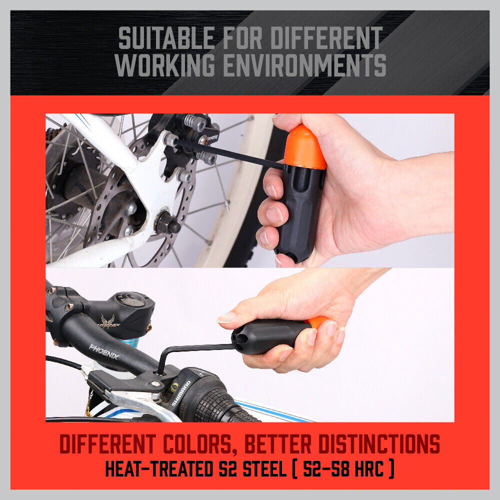 36Pc hex/torx key set, metric/imperial, handle, hard case, chrome vanadium steel, pro/DIY