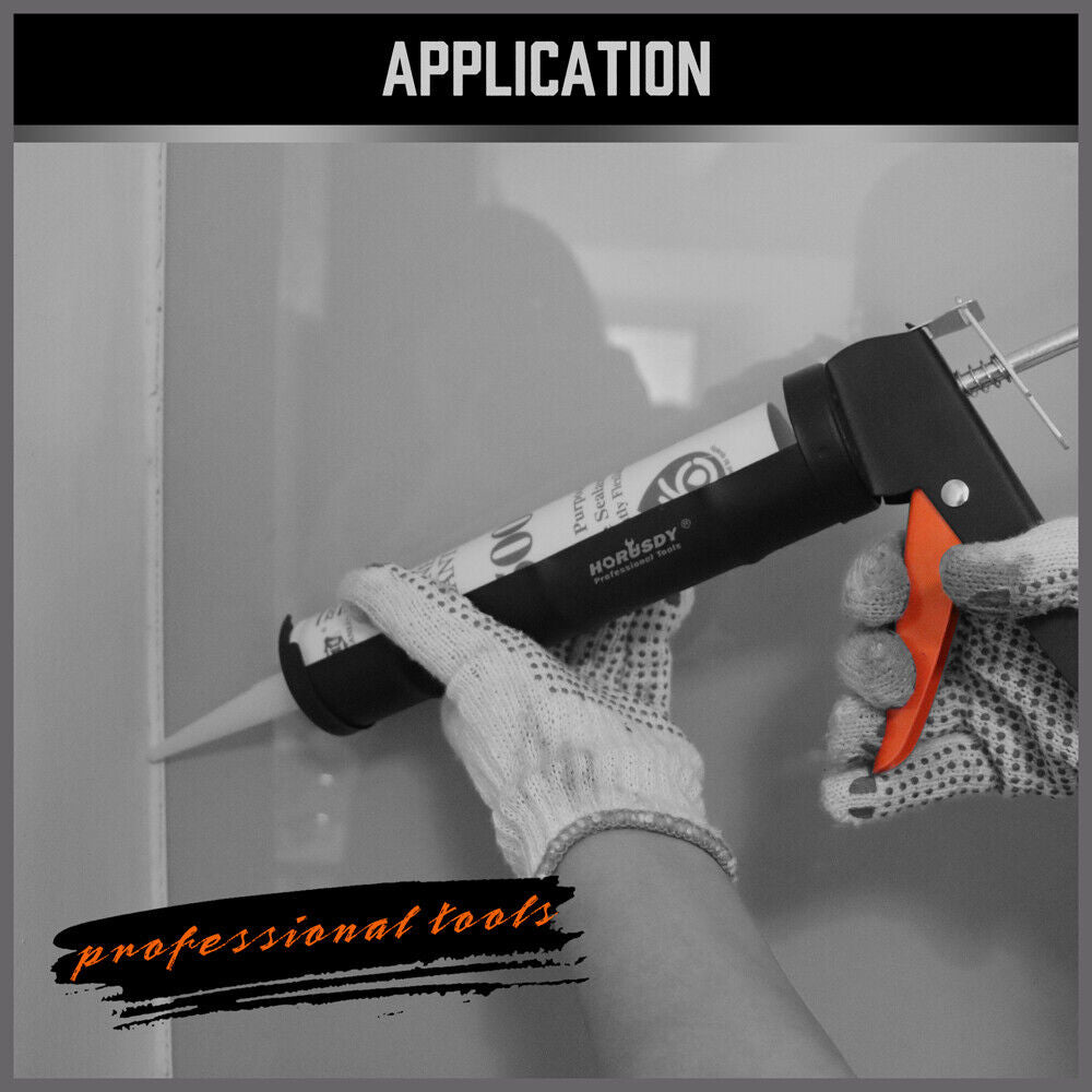 Professional Grade 9-Inch Caulking Gun - Ideal for Applying Silicone, Sealant, and Adhesive in Commercial and Industrial Settings