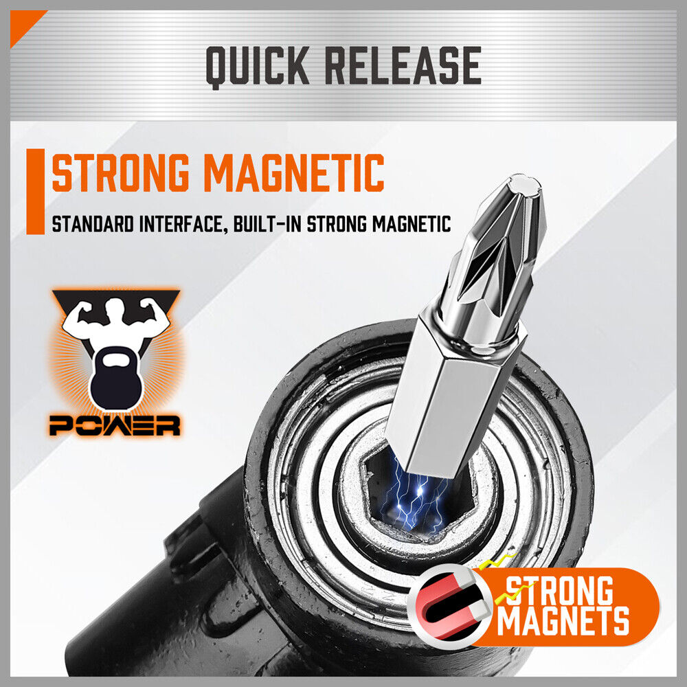 High-Quality 4-Piece Drill Socket Adapter Set with 360° Rotatable Extension for Efficient and Precise Drilling