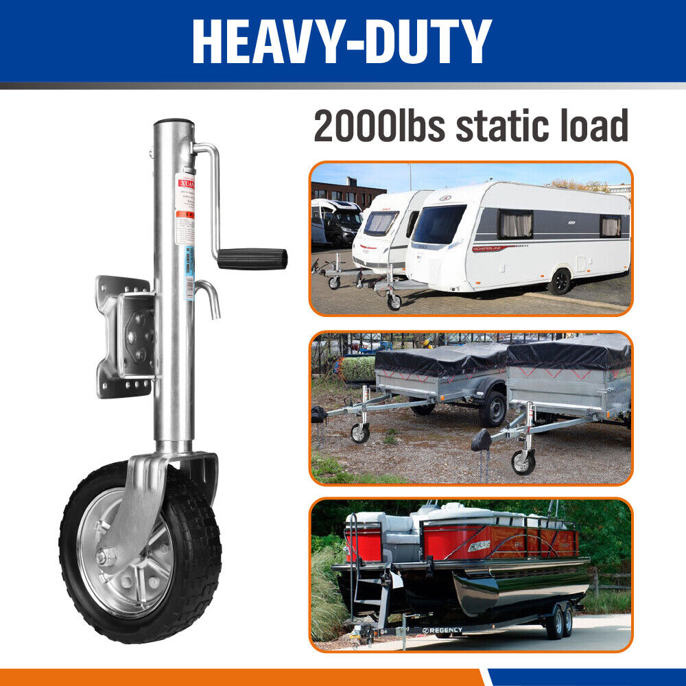 Heavy-Duty Mounting Hardware for 10-inch Trailer Jockey Wheel