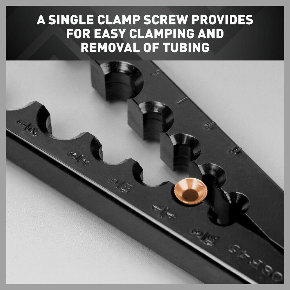 Professional Eccentric Flaring Tool Kit - Creates 45 Degree Flares in Soft Tubing, Sizes 3/16" to 3/4", Durable Design