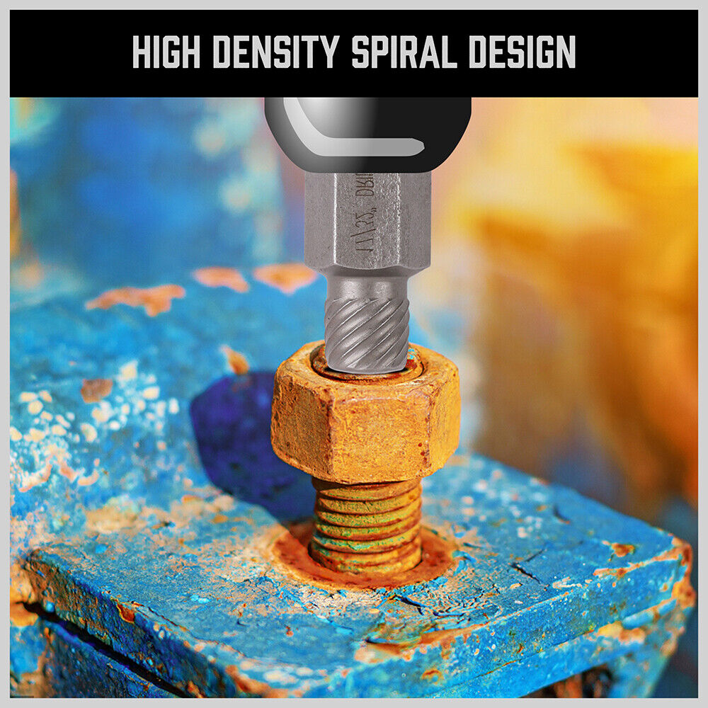 HORUSDY 25-Piece Screw Extractor Kit with Chrome Molybdenum Steel Bits and Durable Carrying Case for Efficient Bolt Removal