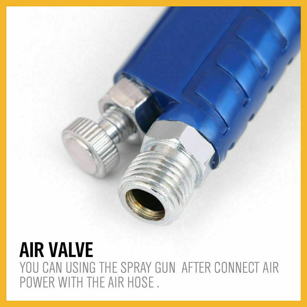 Compact Gravity Mini HVLP Spray Gun with 125mL Capacity - Features 0.8mm Nozzle, Ideal for Precise Paint Projects