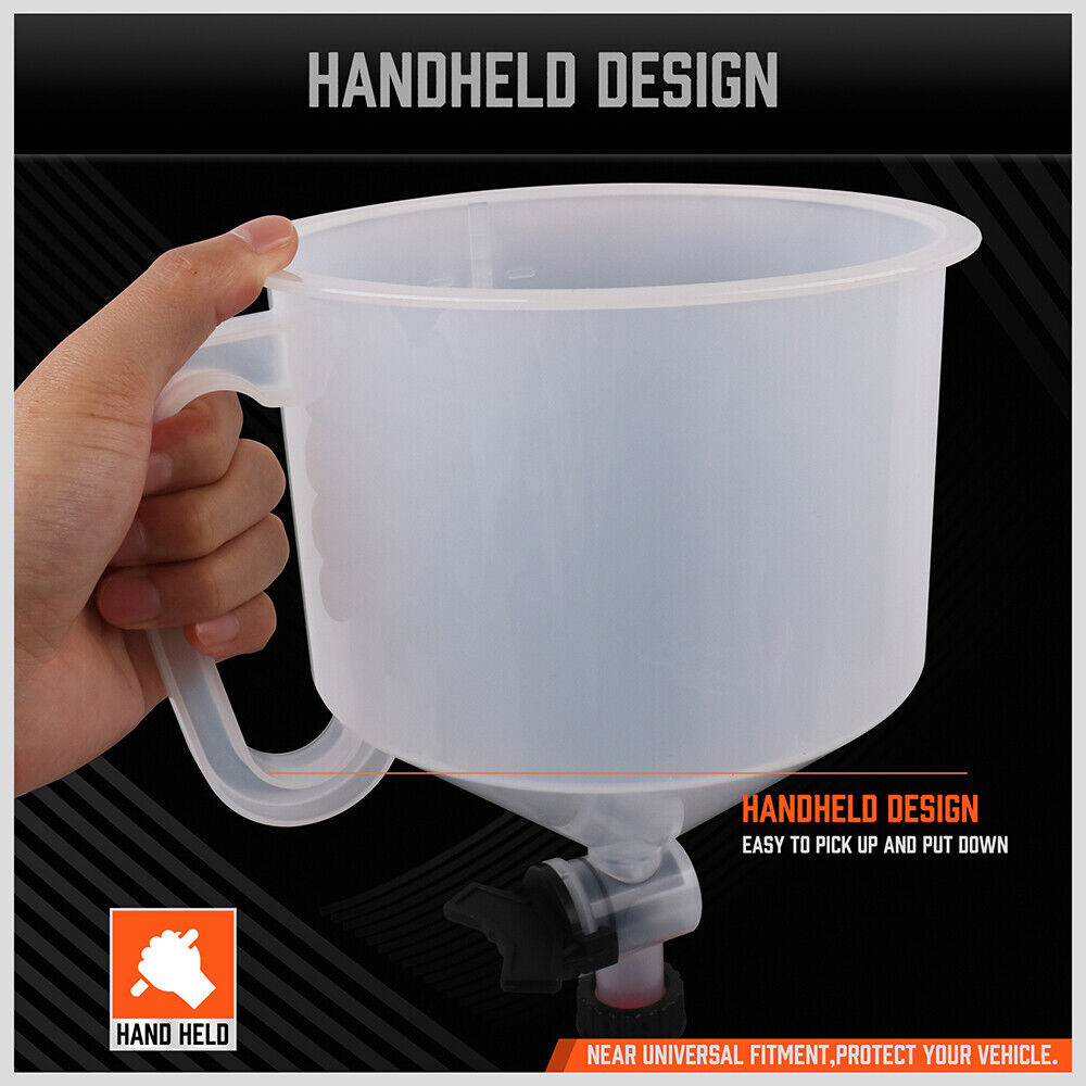 15 Piece No-Spill Coolant Funnel Kit with Valve Switch - Universal Fitment for Easy Vehicle Radiator Refill and Bleeding - Efficient and Reliable Automotive Tool