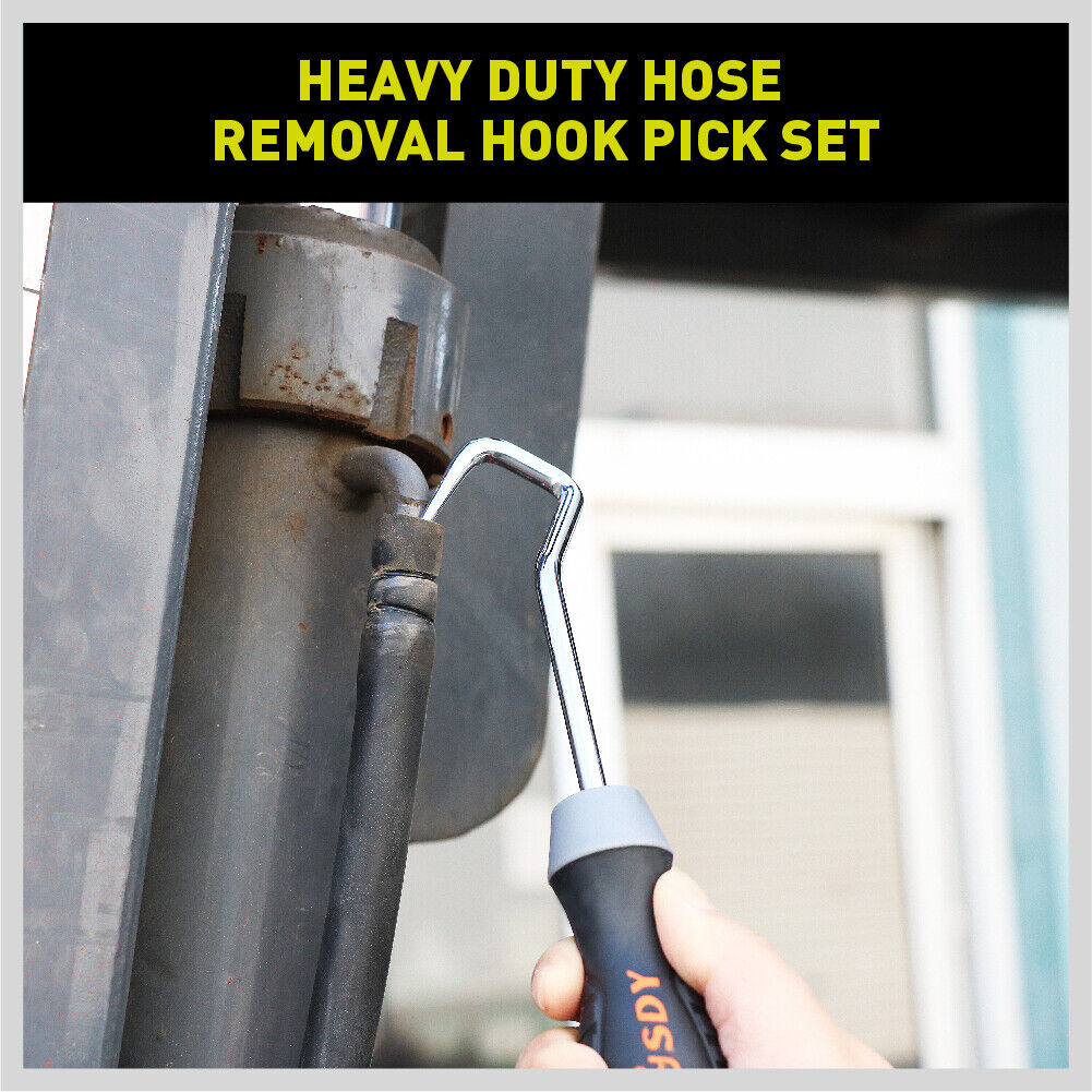 Chrome-vanadium steel hose removal hooks, V-type and U-type, for automotive use.