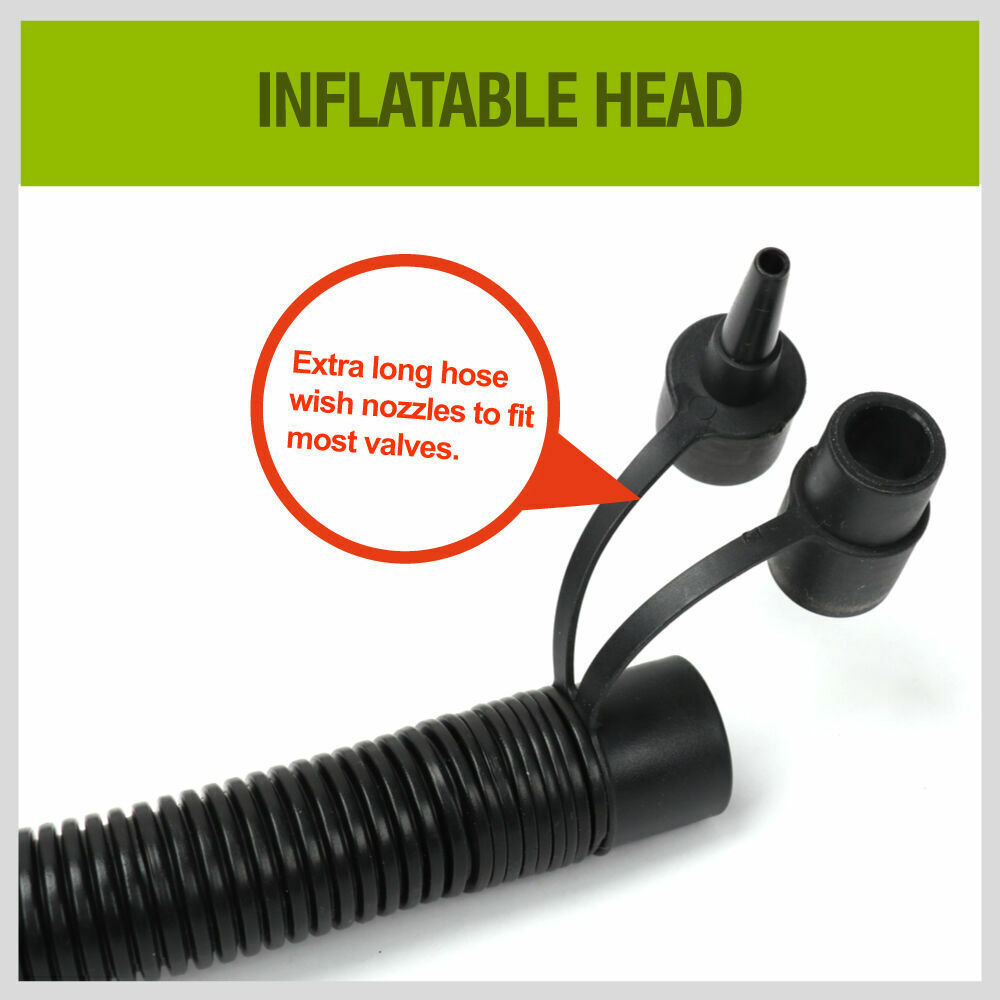 Portable Foot Air Pump for Balloons, Beds, Boats, and More | Dual Function Inflator and Deflator