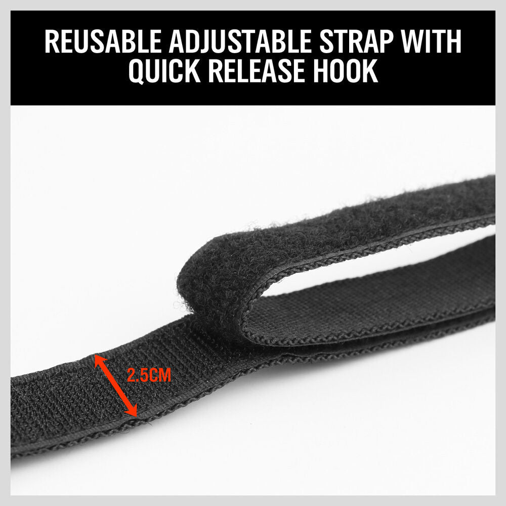 Set of two water bottle holders with a sturdy carabiner clip and strap, capable of holding up to 80KG, suitable for bikes, ladders, and more