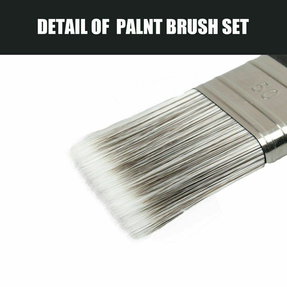 Professional 5-Piece Paint Brushes Set - Includes Various Sizes for Acrylic and Staining, Ideal for Artists and Home Gardening Projects