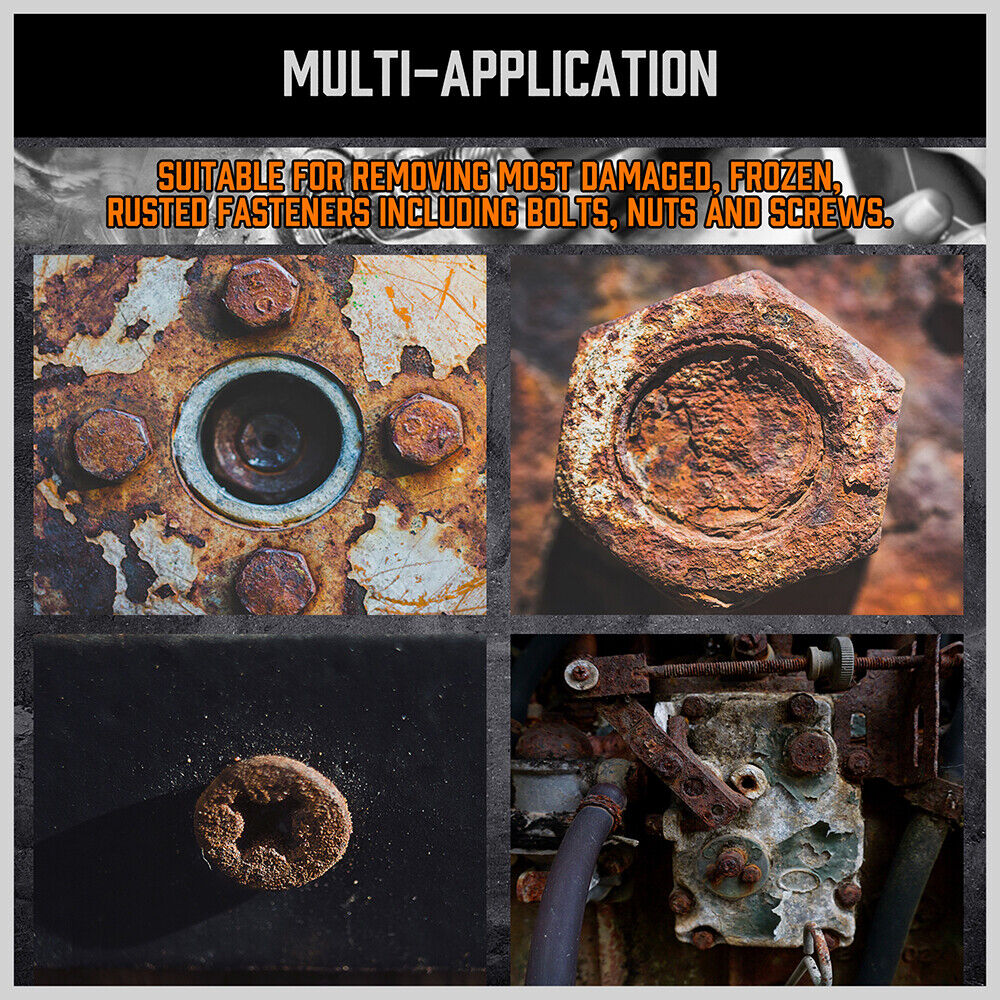 HORUSDY 25-Piece Screw Extractor Kit with Chrome Molybdenum Steel Bits and Durable Carrying Case for Efficient Bolt Removal