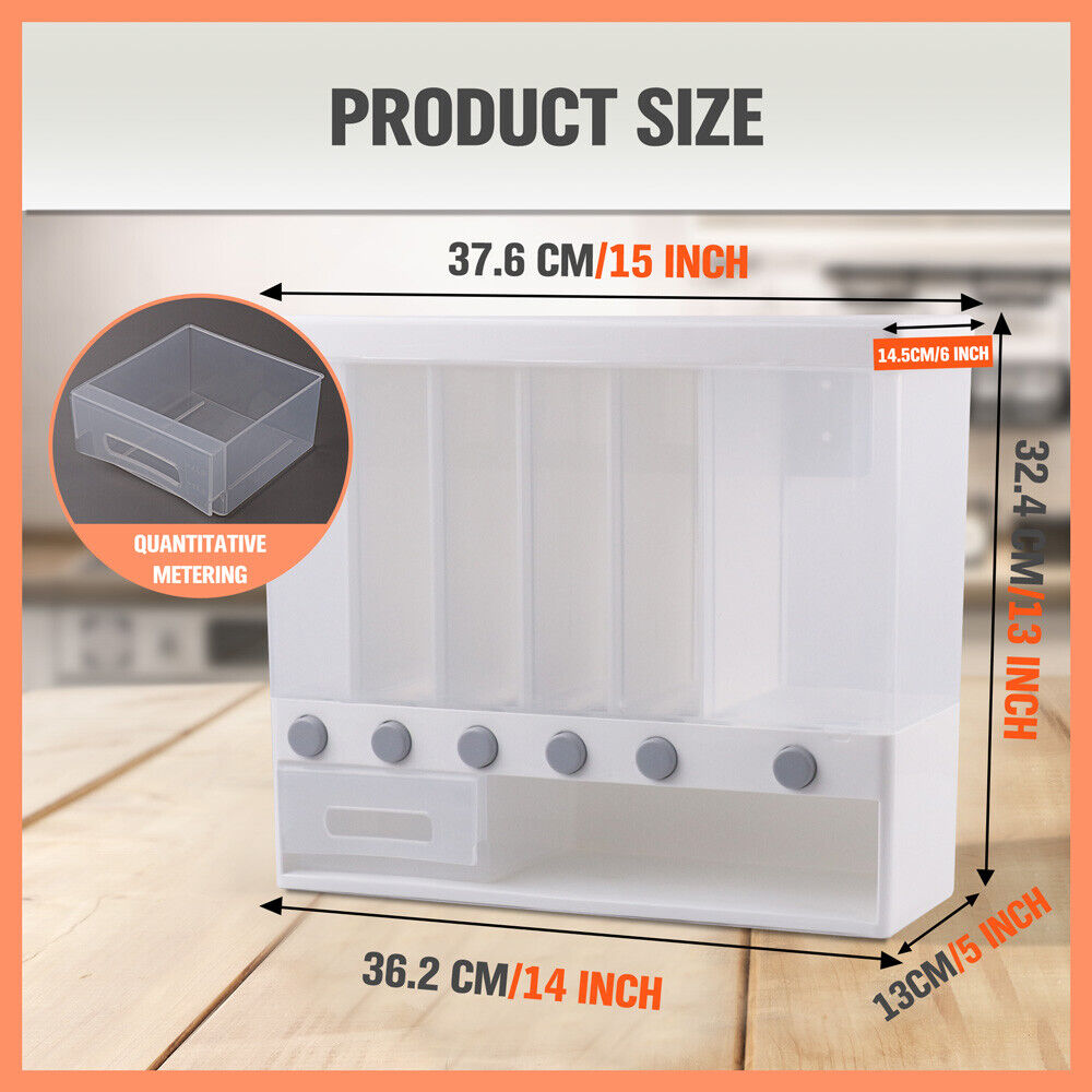 Rice Cereal Dispenser with Measuring Cup