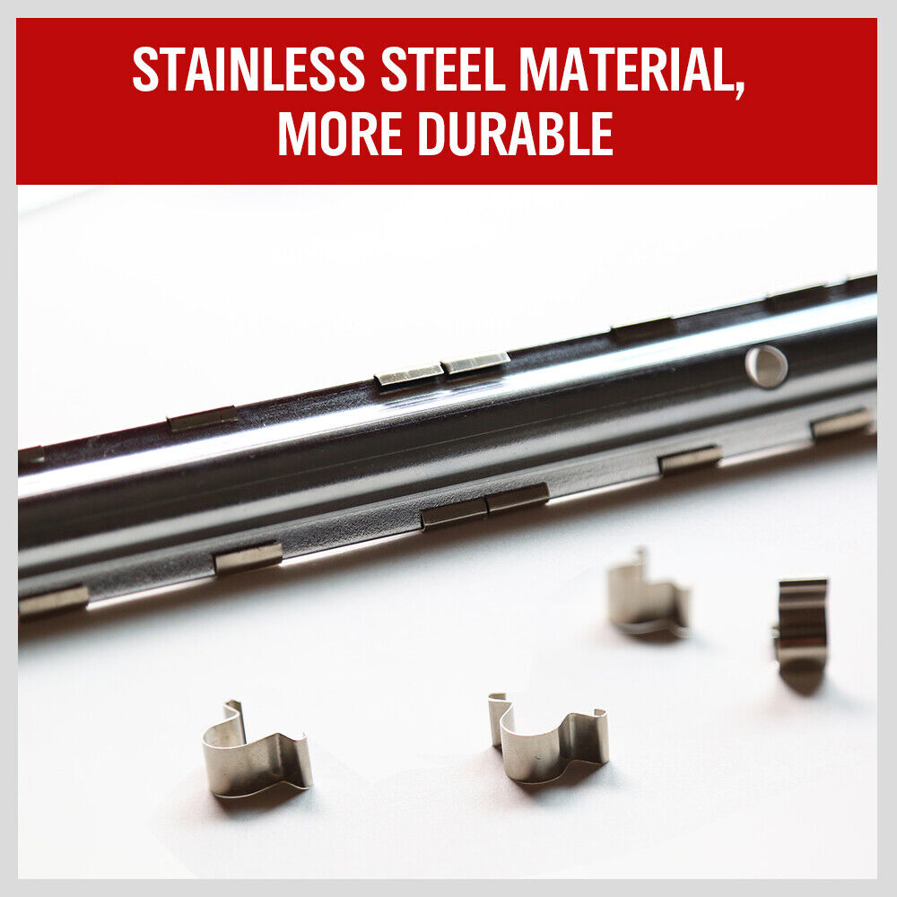 Durable 3-piece universal socket holder rail set for 1/4", 3/8", and 1/2" drive sockets.