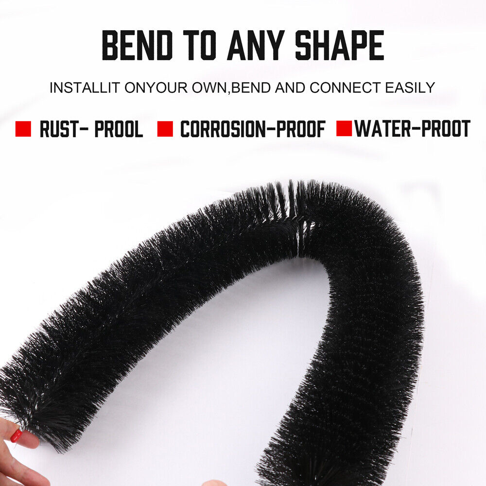 Set of 12/24 Heavy Duty 98x10cm Gutter Brushes for Effective Leaf and Debris Guarding in Roof Gutters