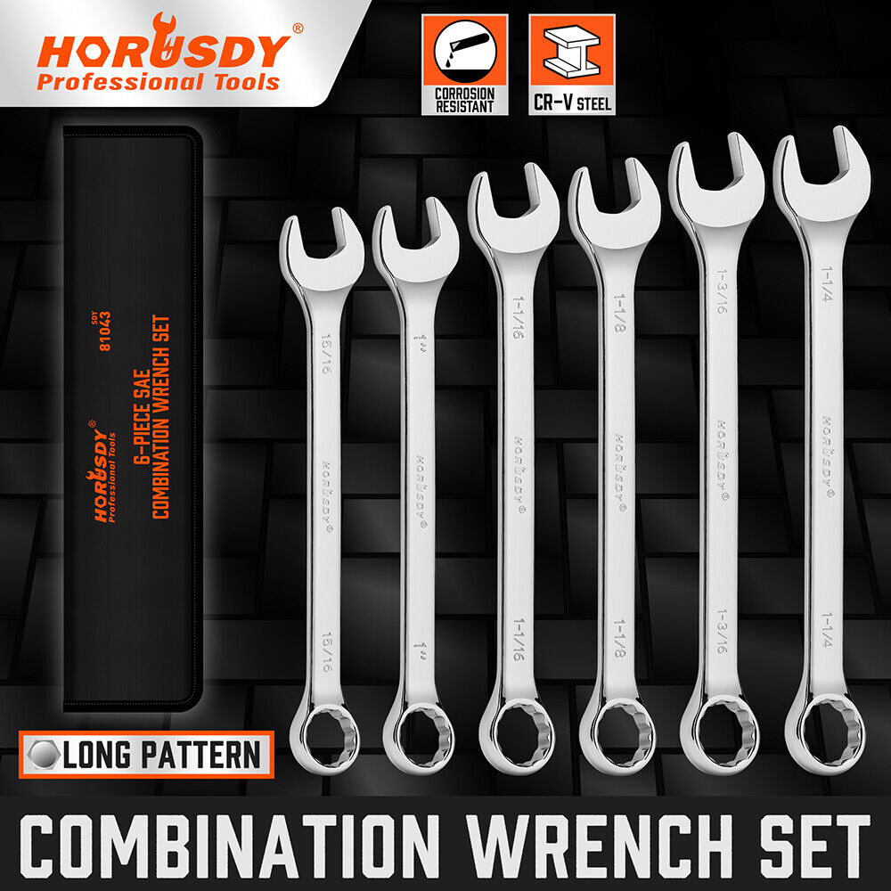 HORUSDY 6Pcs Extra Long Spanner Set