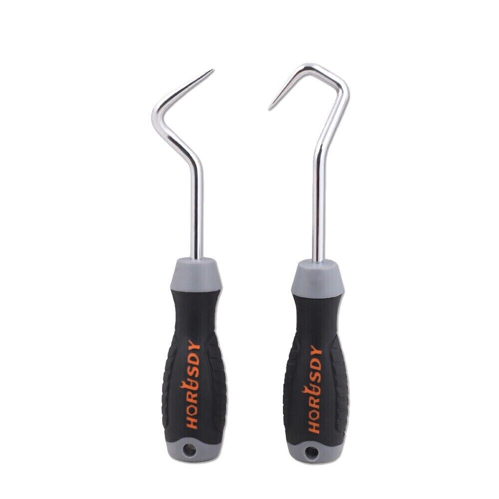 Chrome-vanadium steel hose removal hooks, V-type and U-type, for automotive use.