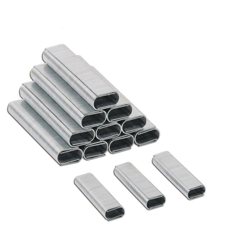 Box of 3000 Silver U-Type Staples, 12mm Depth for Stapler Gun, Woodworking Essentials