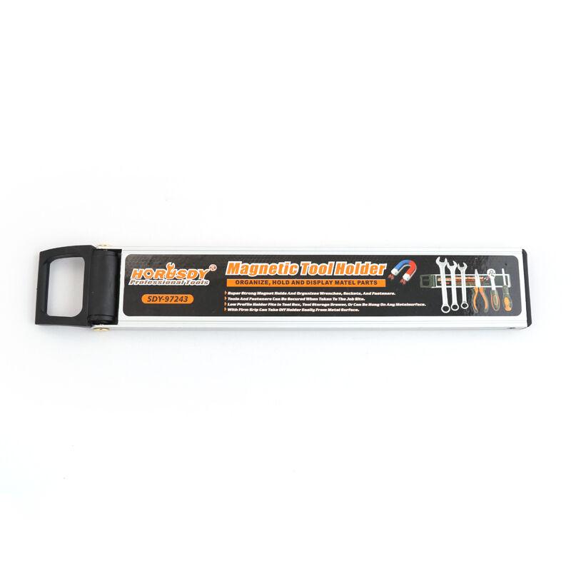 Strong Magnetic Tool Holder, sized 250mm x 50mm, suitable for storing kitchen knives, spoons, forks, or workshop tools. Features high-strength magnetic strips for wall mounting, offering a convenient and easy storage solution