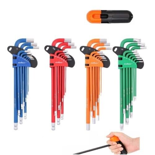 HORUSDY 36Pc Hex Key and Torx Key Set, Extra Long Allen Wrenches with